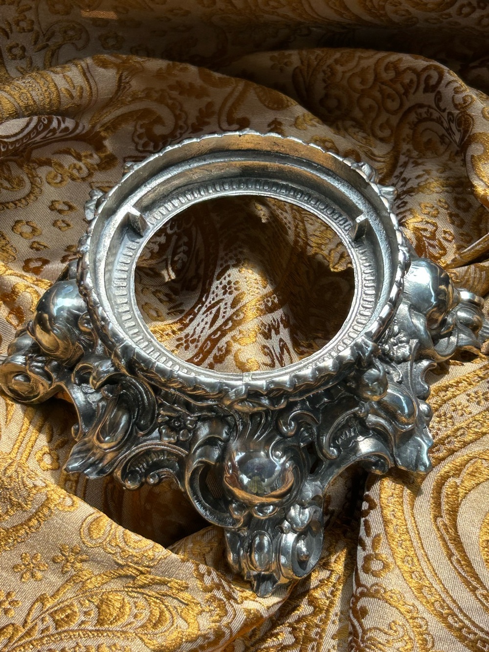 Vintage Pitman-Dreitzer Ornate Silver-Tone Punch Bowl Base - Elegant Home Art - Picture 3 of 5